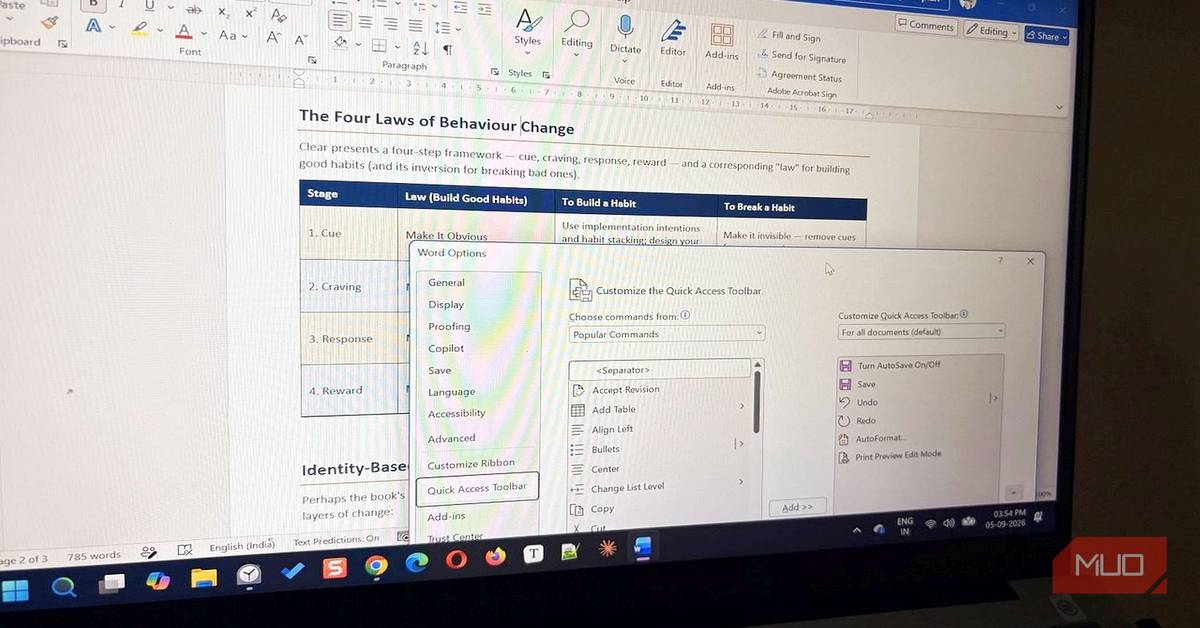 Microsoft hid 5 Word tools behind the ribbon — here's how to…: The Smallest Useful Way to Start