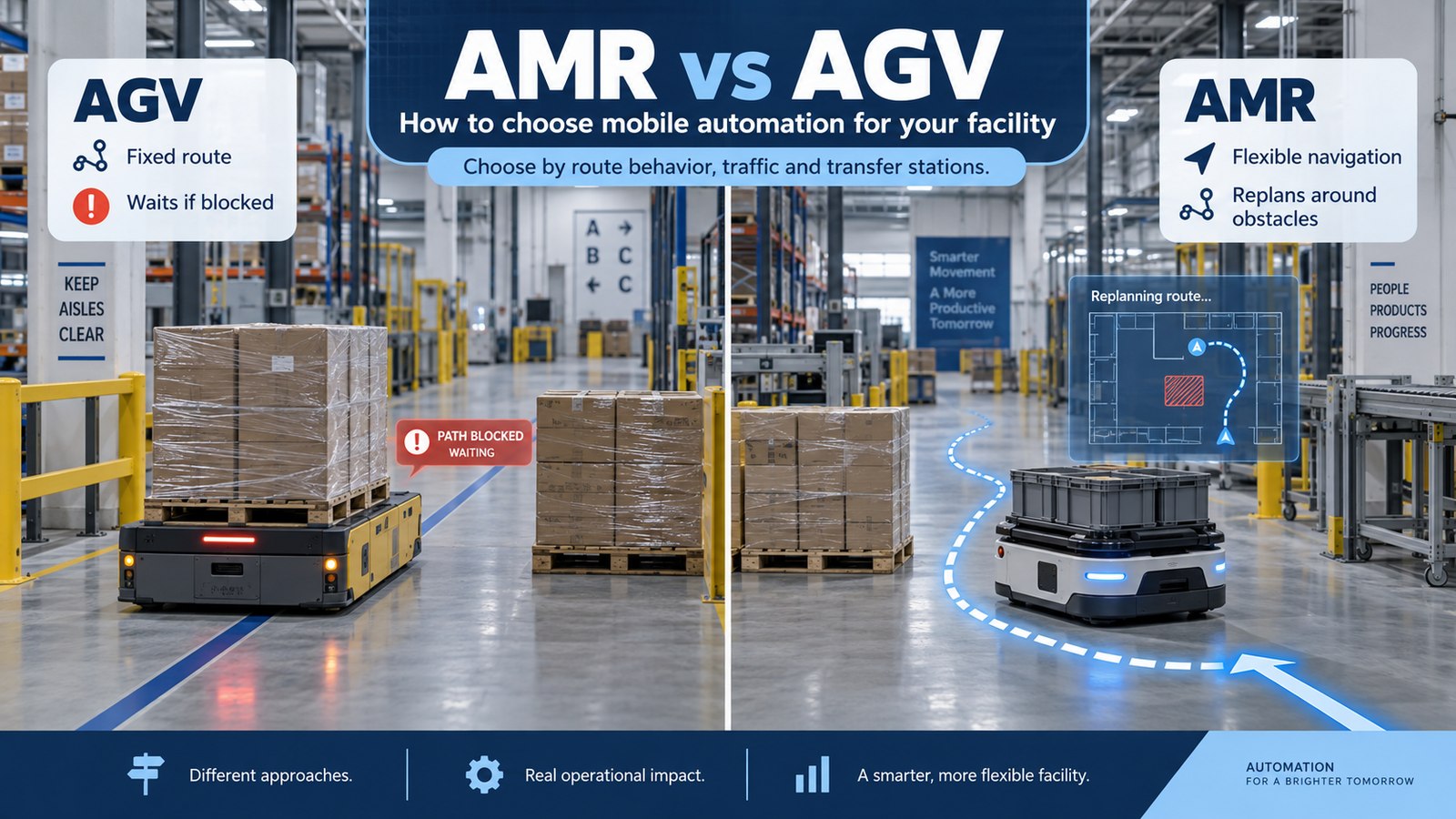 amr vs agv factory warehouse selection