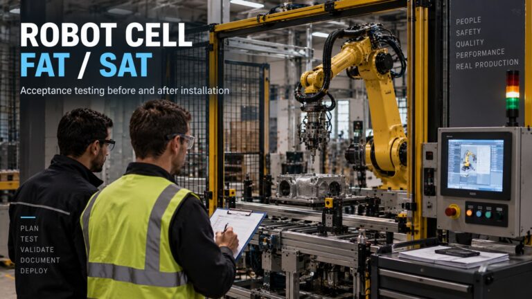 industrial robot cell fat sat checklist
