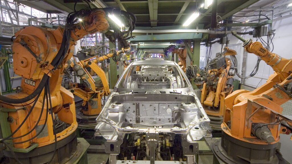 ifr world robotics 2026 industrial robots factory trends — illustrative image, Wikimedia Commons