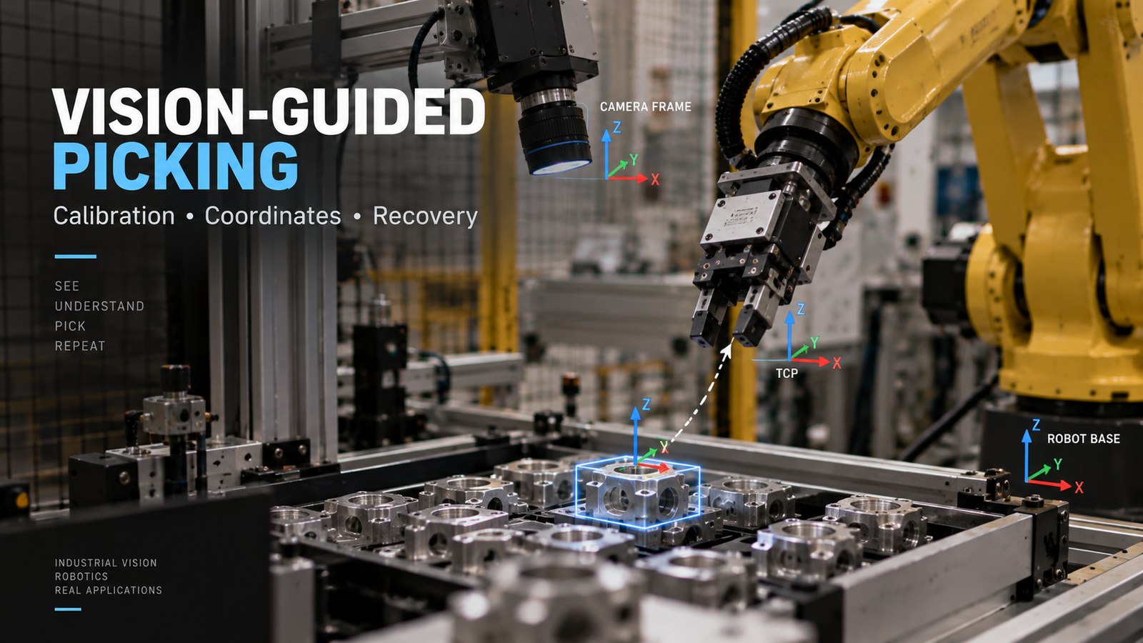 vision guided robot picking calibration coordinates